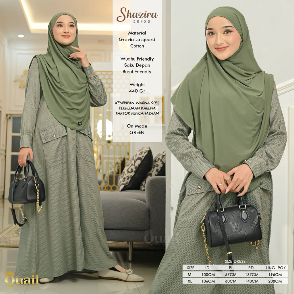 Quail Hijab - SHAZIRA EXCLUSIVE DRESS ORI QUAIL