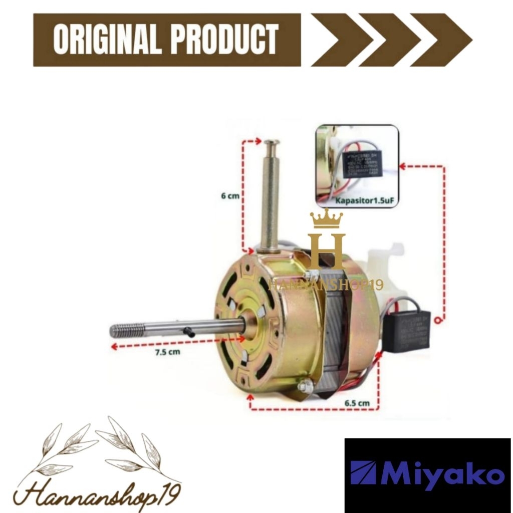Dinamo kipas angin Miyako / Motor fan kipas Miyako