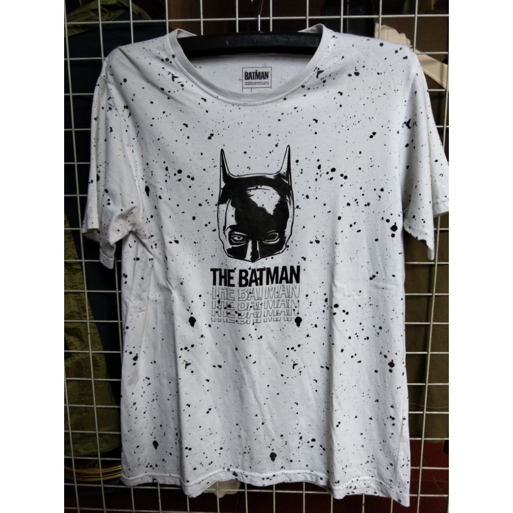 Kaos Batman Original T-ZONE x DC Comics - White Ink Splatter Edition - Size L