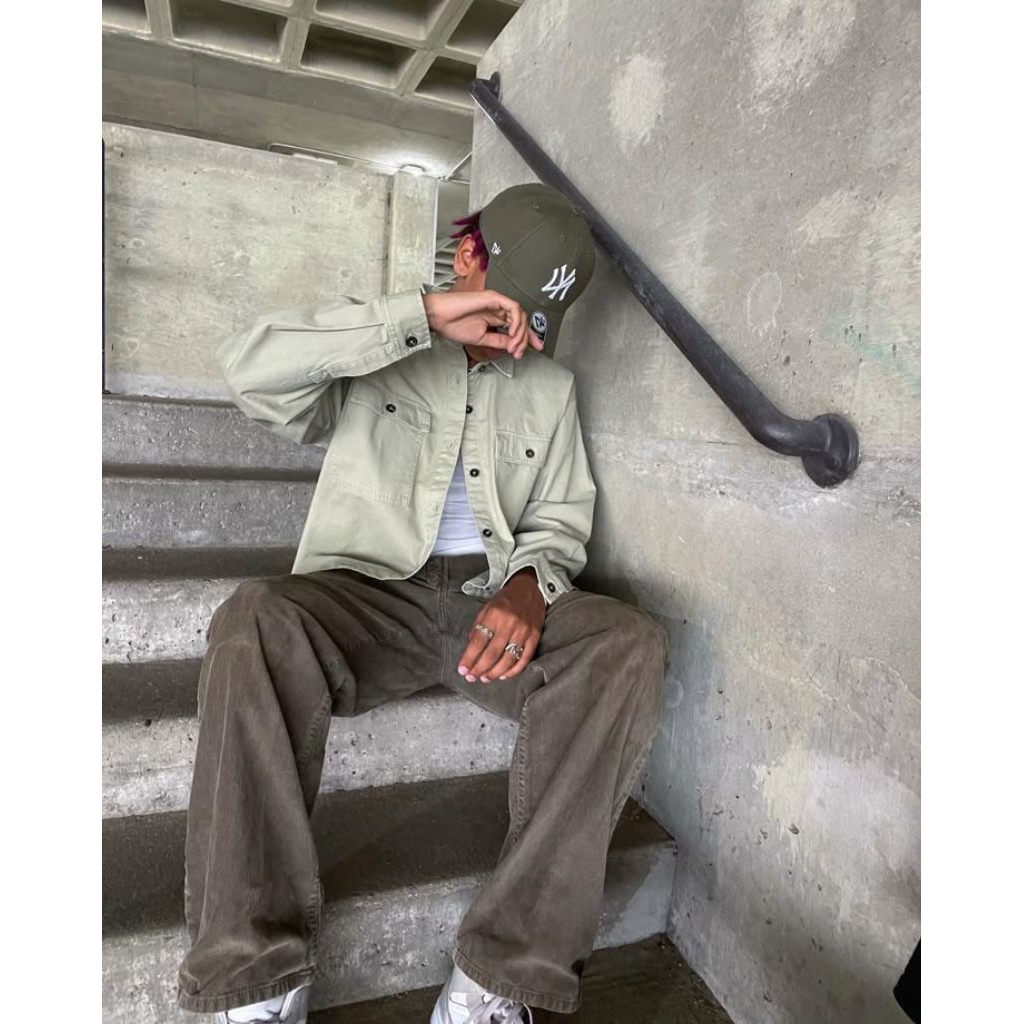 Vegetable Corduroy Baggy Pants Celana Corduroy Panjang Tebal NOT baggy pants jeans fading feding was