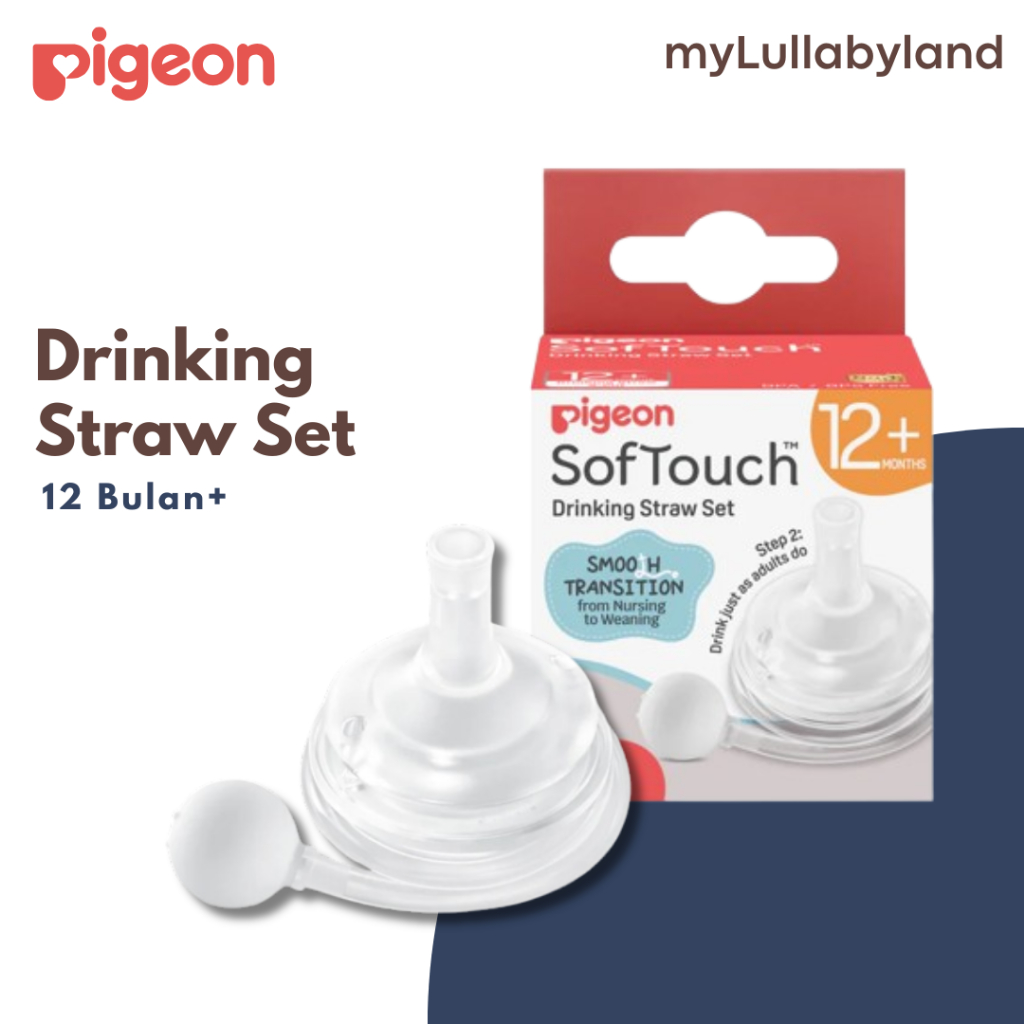 PIGEON Softouch Drinking Straw Set | Sedotan Pigeon