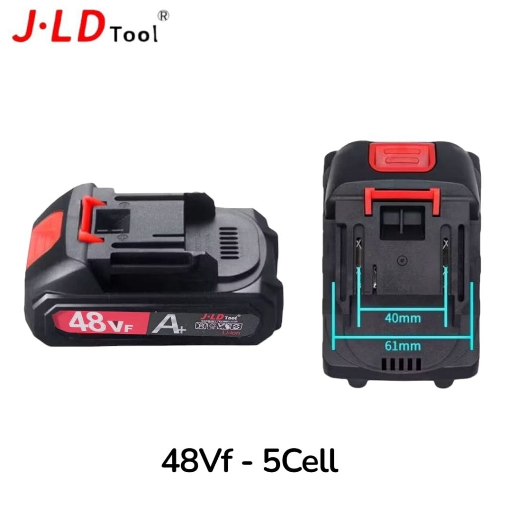JLD Baterai Cordless 48 48V Volt Battery Mesin Bor Baterai Impact Potong Rumput Portable