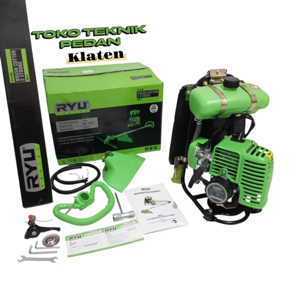 Mesin Potong Rumput RBC2T RYU 2 Tak /Portable Brush Cutter Pemotong Rumput Gendong RBC-2T RBC 2T RYU