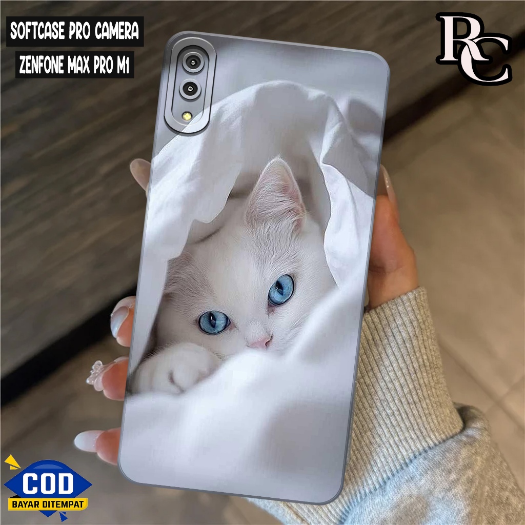 Softcase Asus Zenfone Max Pro M1 Fashion Case Kucing Casing Asus Zenfone Max Pro M1 Case Asus Zenfon
