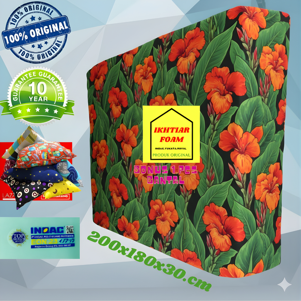 Inoac Kasur Busa EON LG D23 Ukuran 200X180X30 CM Garansi 10 Tahun  Busa Inoac No1 Tebal 30 cm Asli