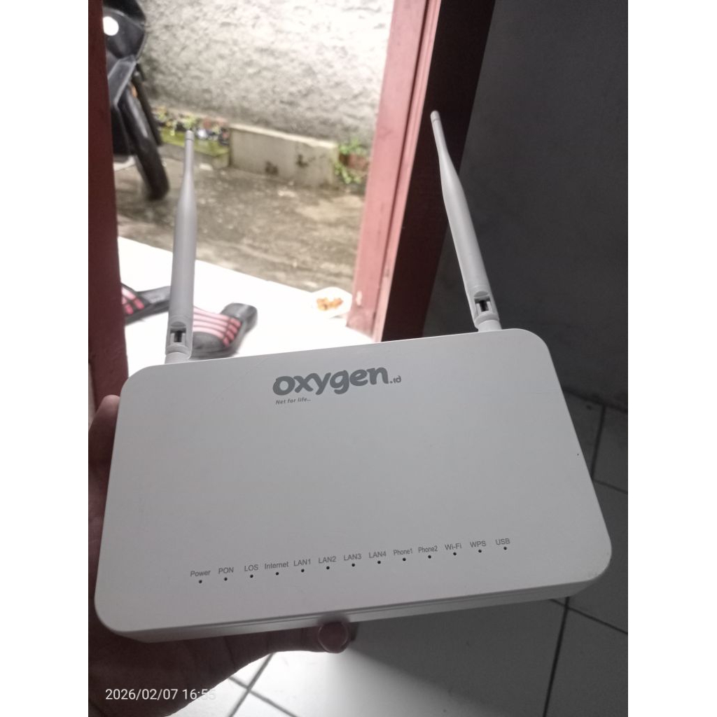 ZTE f609 V3 & adaptor port hijau