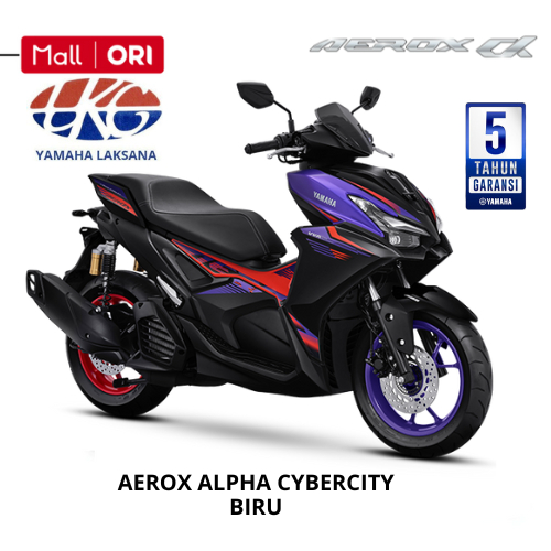 Sepeda Motor YAMAHA AEROX ALPHA CYBERCITY ABS (CICILAN MOTOR BY SPAYLATTER)