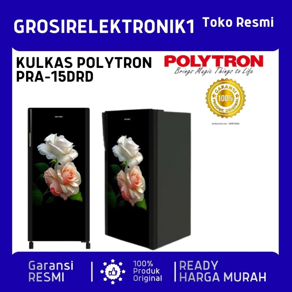 Kulkas Polytron 1 Pintu 150 Ltr Handle PRA-15DRD PRA 15D