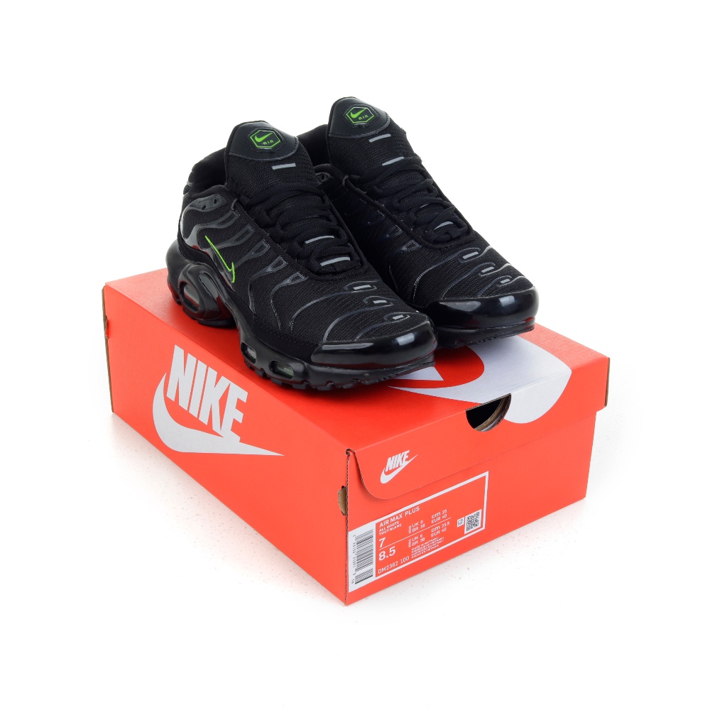 (FTBX) Sepatu Sneakers Nike Tn Air Max Plus Black Volt