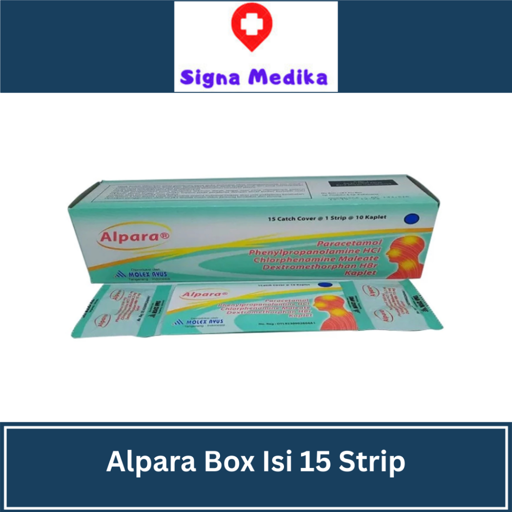 Alpara Tablet Box Isi 15 strip - Obat Demam, Batuk & Pilek