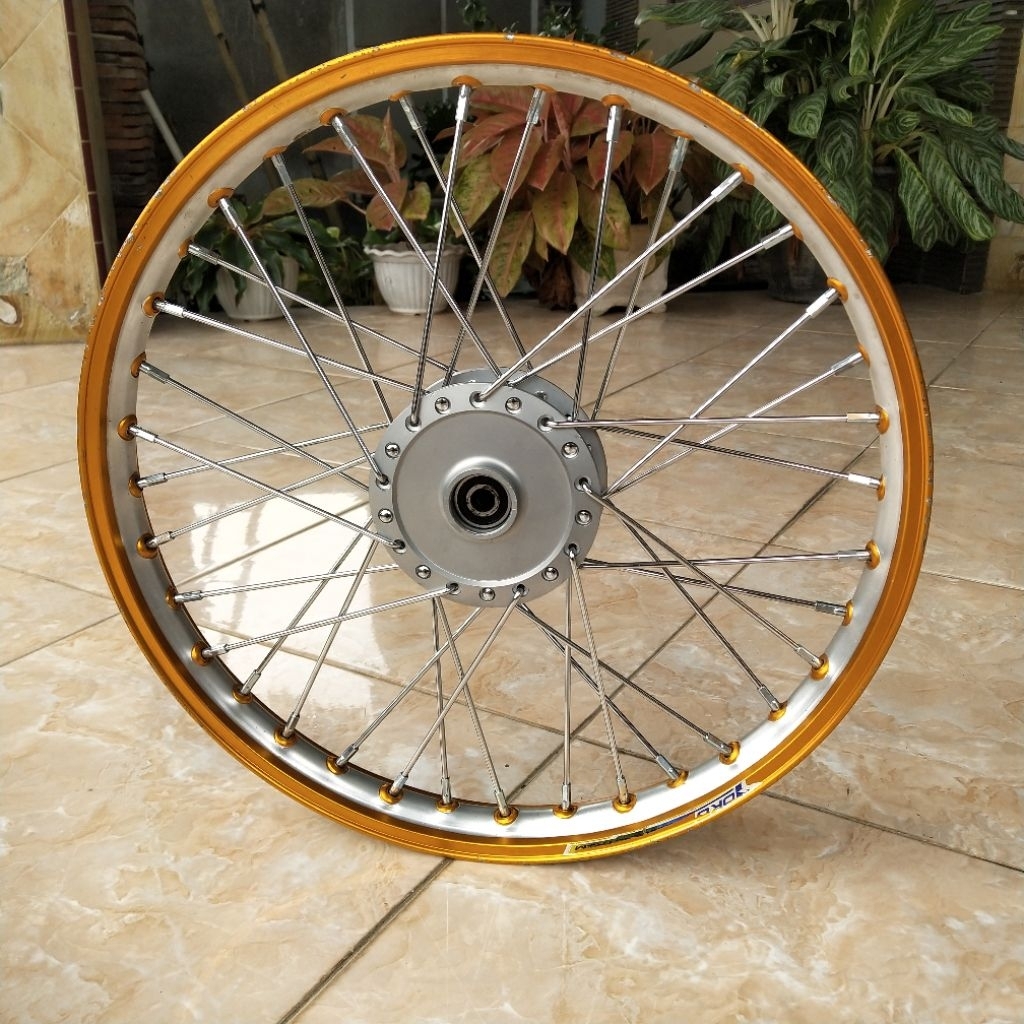 Velg Yoko Professional Rim Made In Thailand Roda Depan Lingkaran Alloy Ukuran Ring 17 1.40 Twotone G