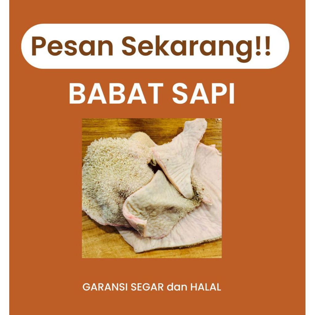 BABAT SAPI SEGAR DAN HALAL