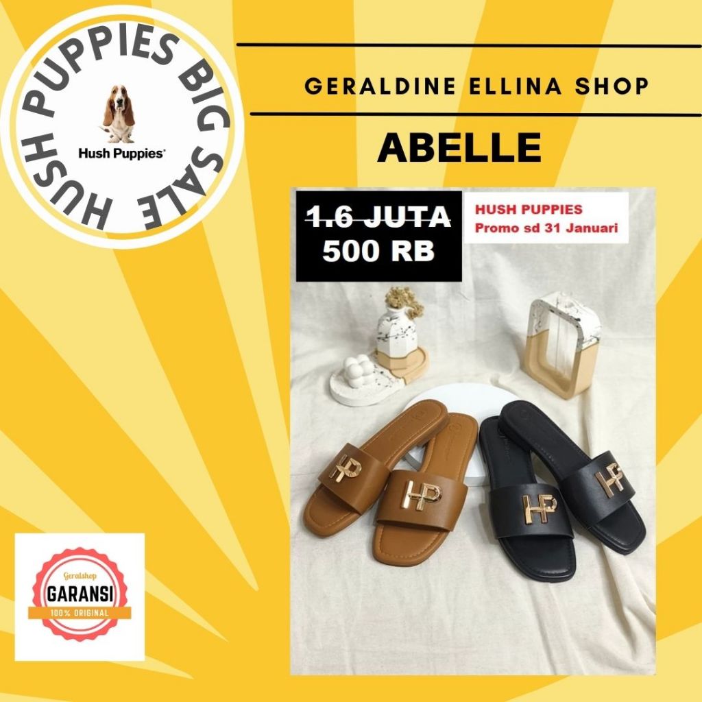 Sandal wanita Hush Puppies original 100% SALE seri ABELLE