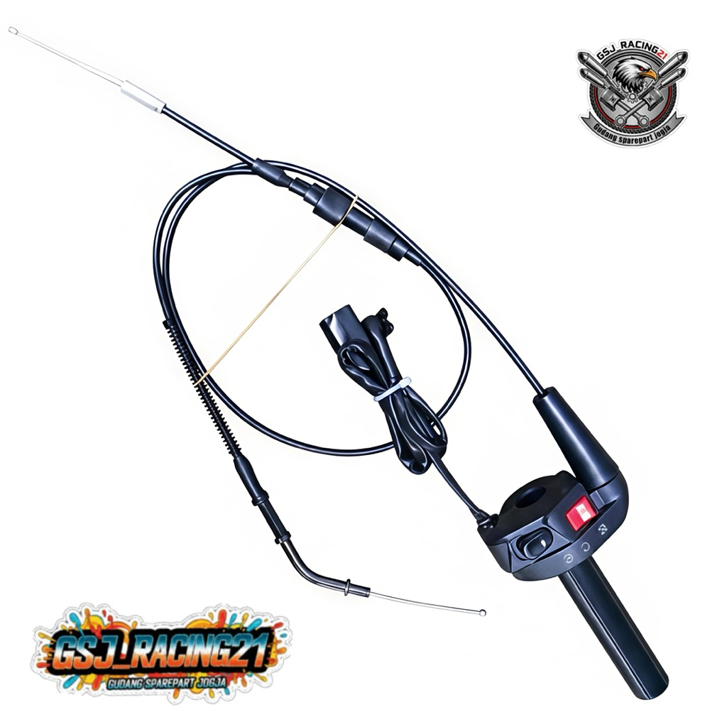 Gas Spontan RX King F1zr KSR Kabel Cabang 2 PNP RX King F1zr Instalasi Mudah Tinggal Pasang