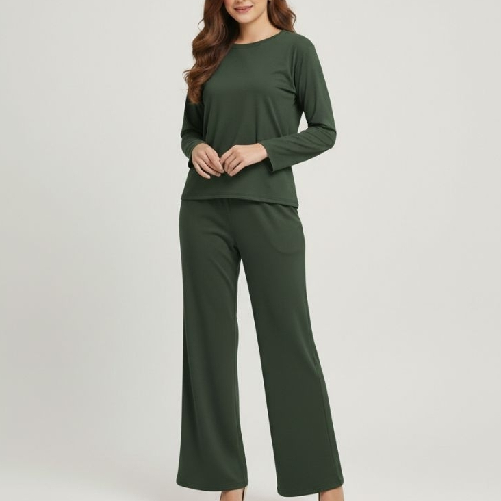 Setelan dewasa Wanita kaos celana cutbray