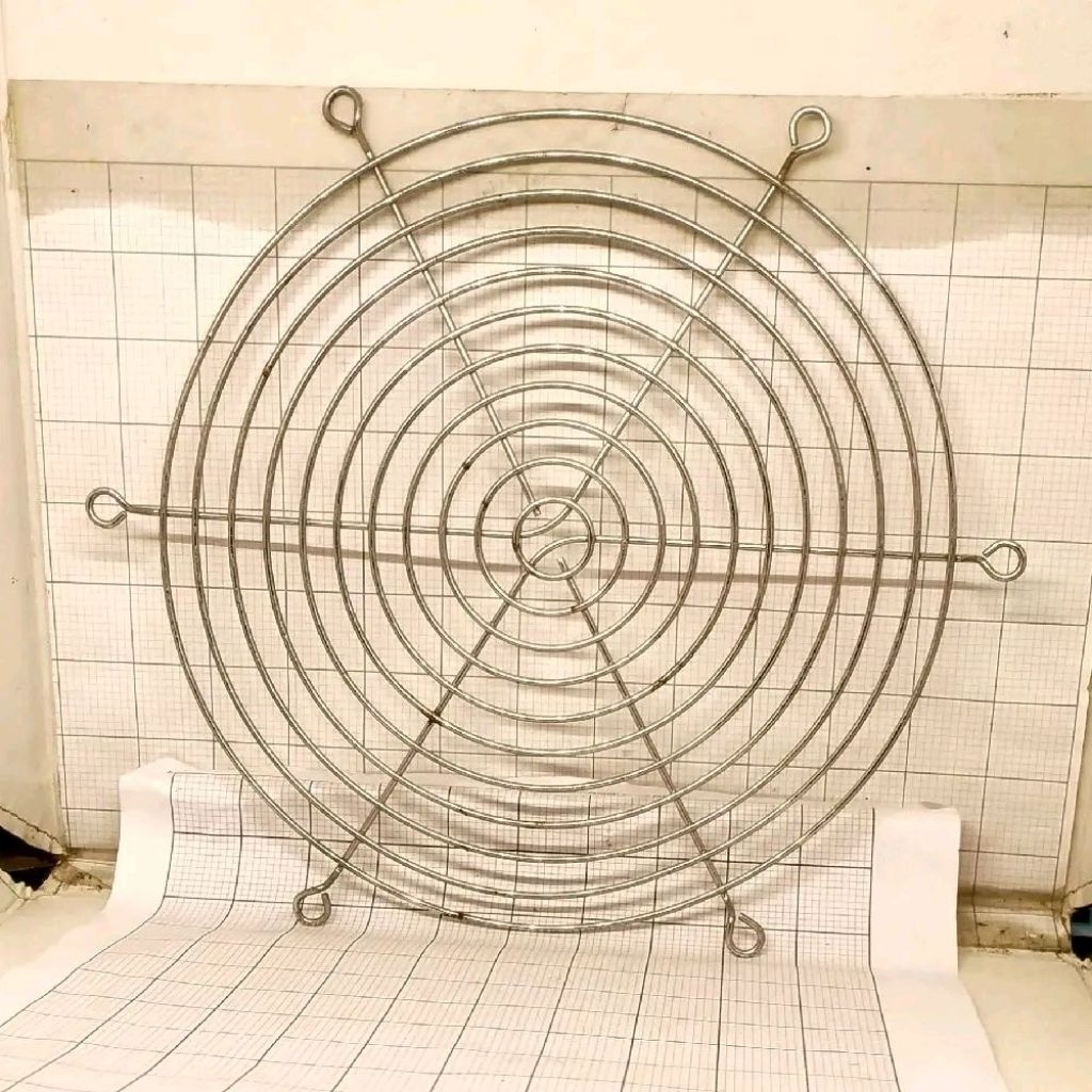 Grill Fan 18 Cm / Grill Ram Tutup Fan Kipas 18 x 18 , 18cm x 18cm