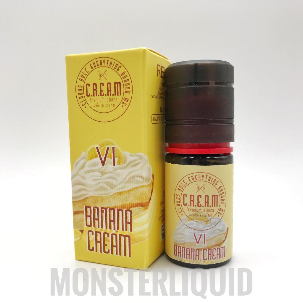 [ SALT NIC ] CREAM VI 6 BANANA CREAM BY EJM 30MG 30ML LIQUID