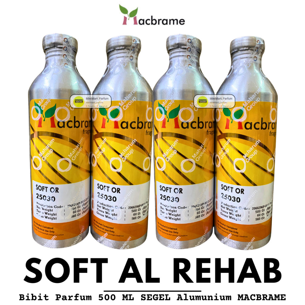 Bibit Parfum SOFT AL REHAB ( 500 ML SEGEL Alumunium ) MACBRAME SOFT OR