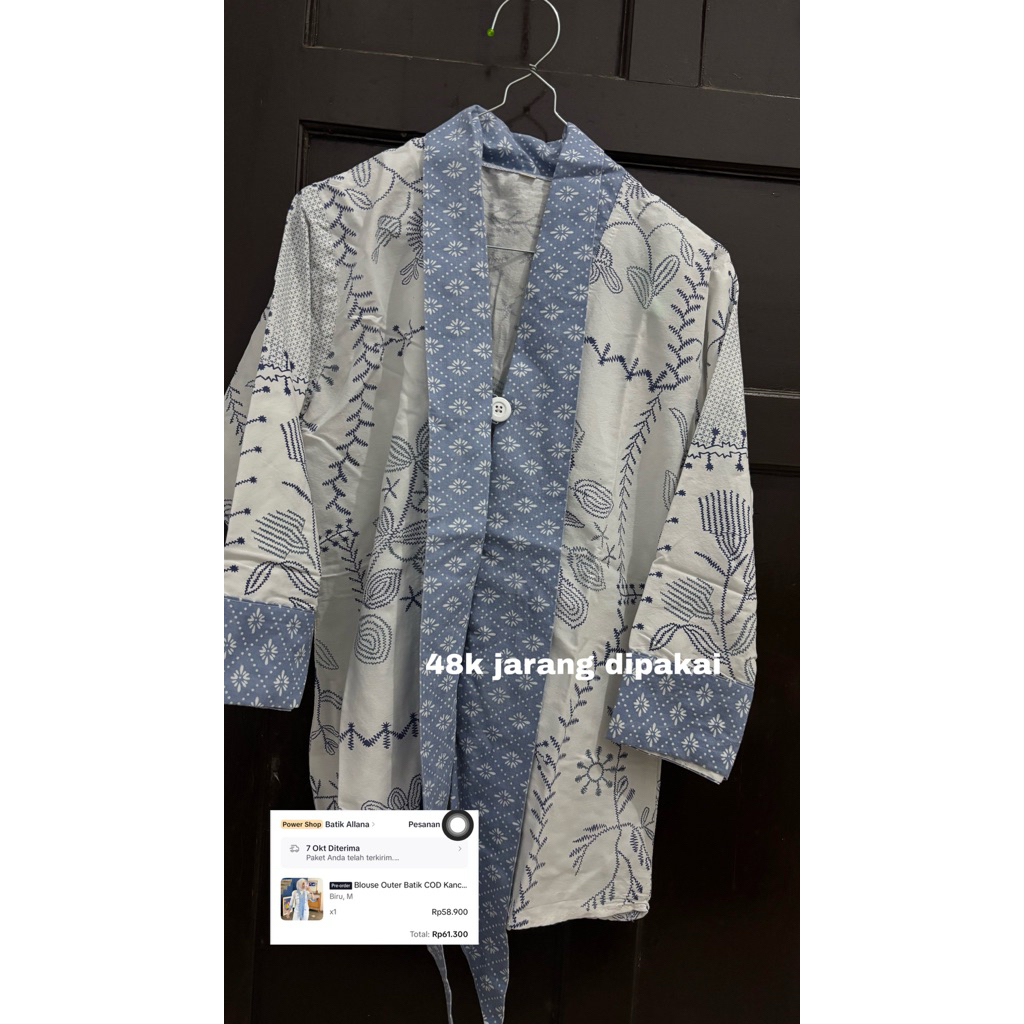 PRELOVED BLOUSE OUTER BATIK