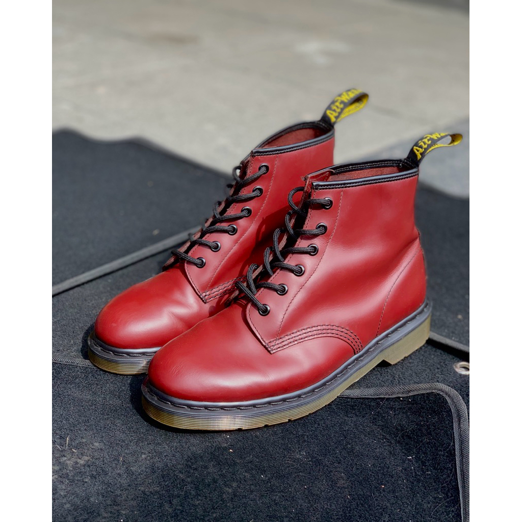 Dr Martens 101 Cherry Red 8uk