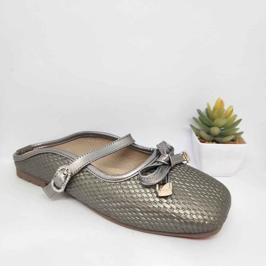 Sepatu Flat Wanita – Purple CPT 809 Silver | Flat Shoes | Elegan & Nyaman