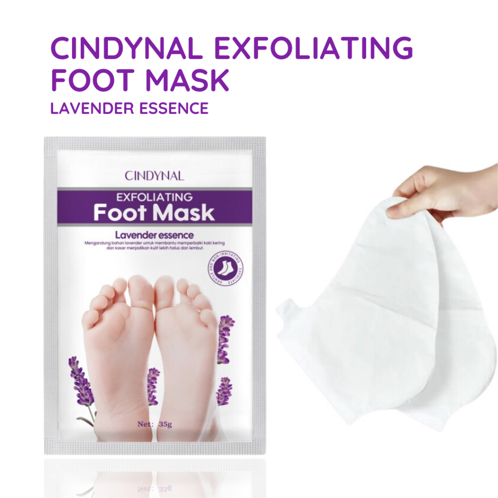 CINDYNAL Foot Mask Kaki Exfoliating – Merawat Kulit Kaki Kasar Lavender