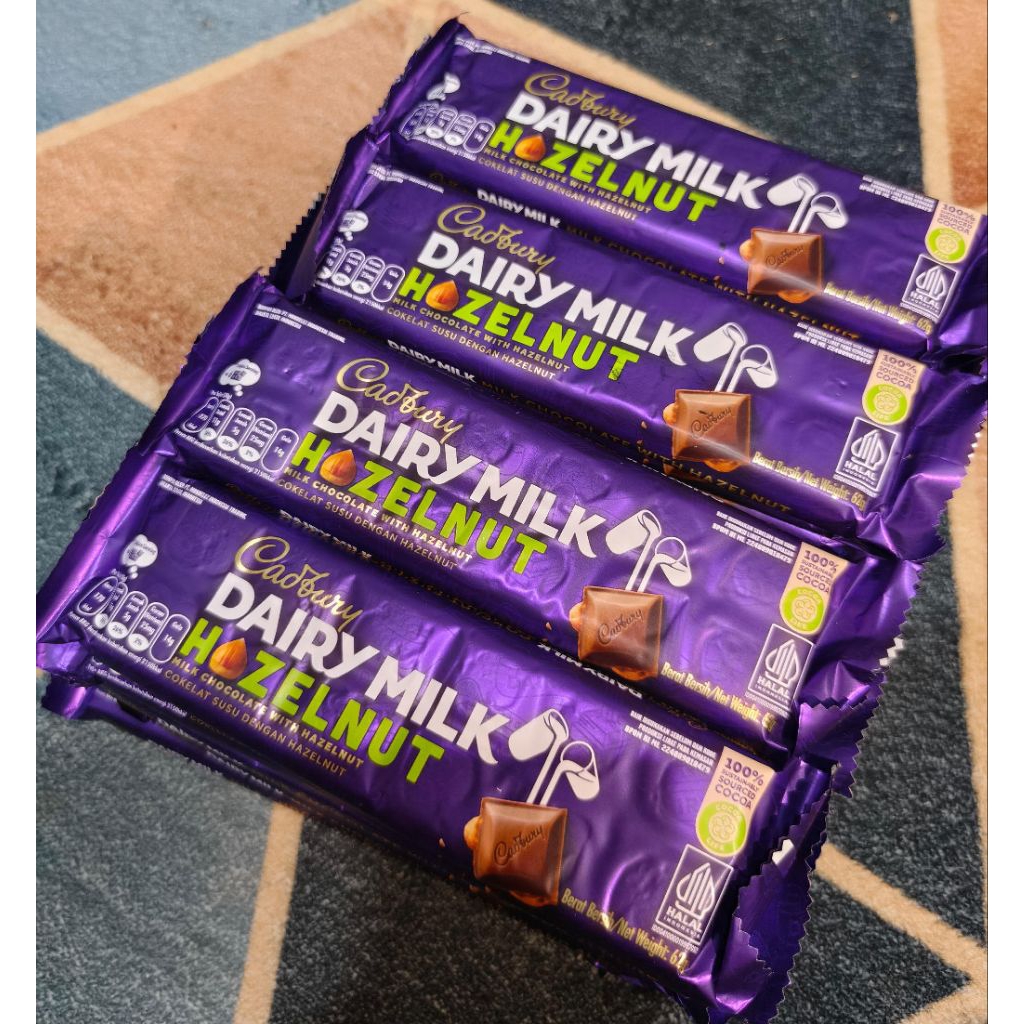 Cadburry Dairy Milk Coklat Susu Kacang 62gram