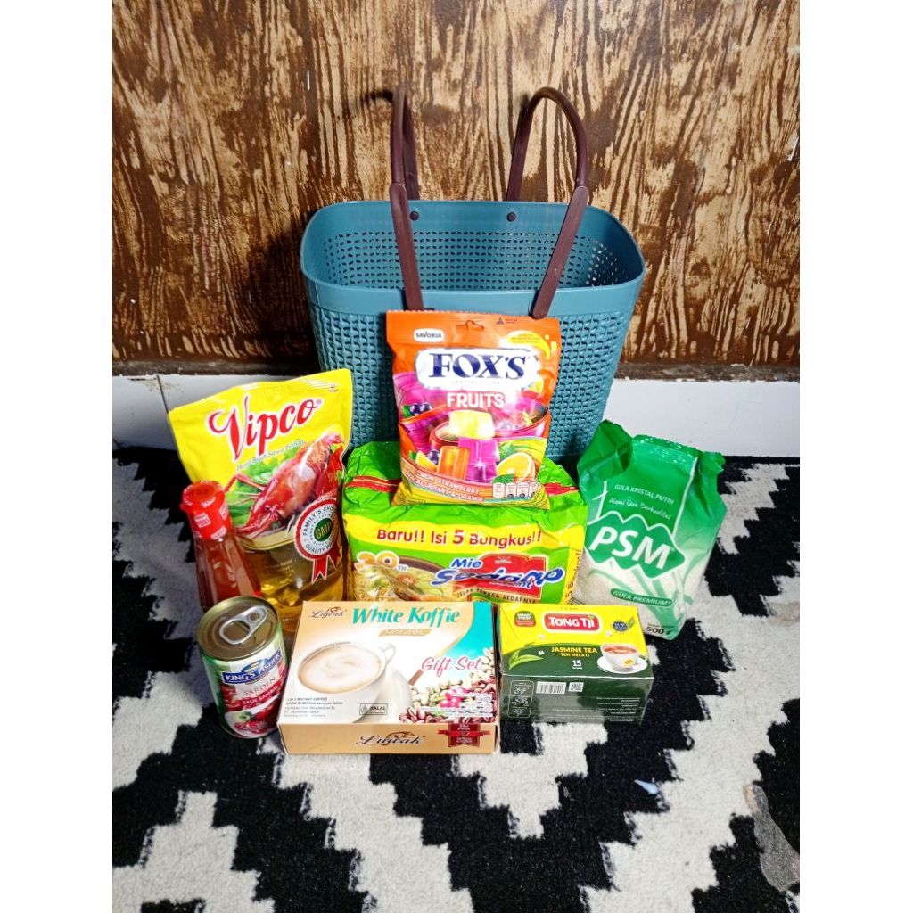 PARCEL SEMBAKO PREMIUM KERANJANG TANPA TUTUP / PAKET SEMBAKO / PAKET HARI RAYA / SOUVENIR LEBARAN / 