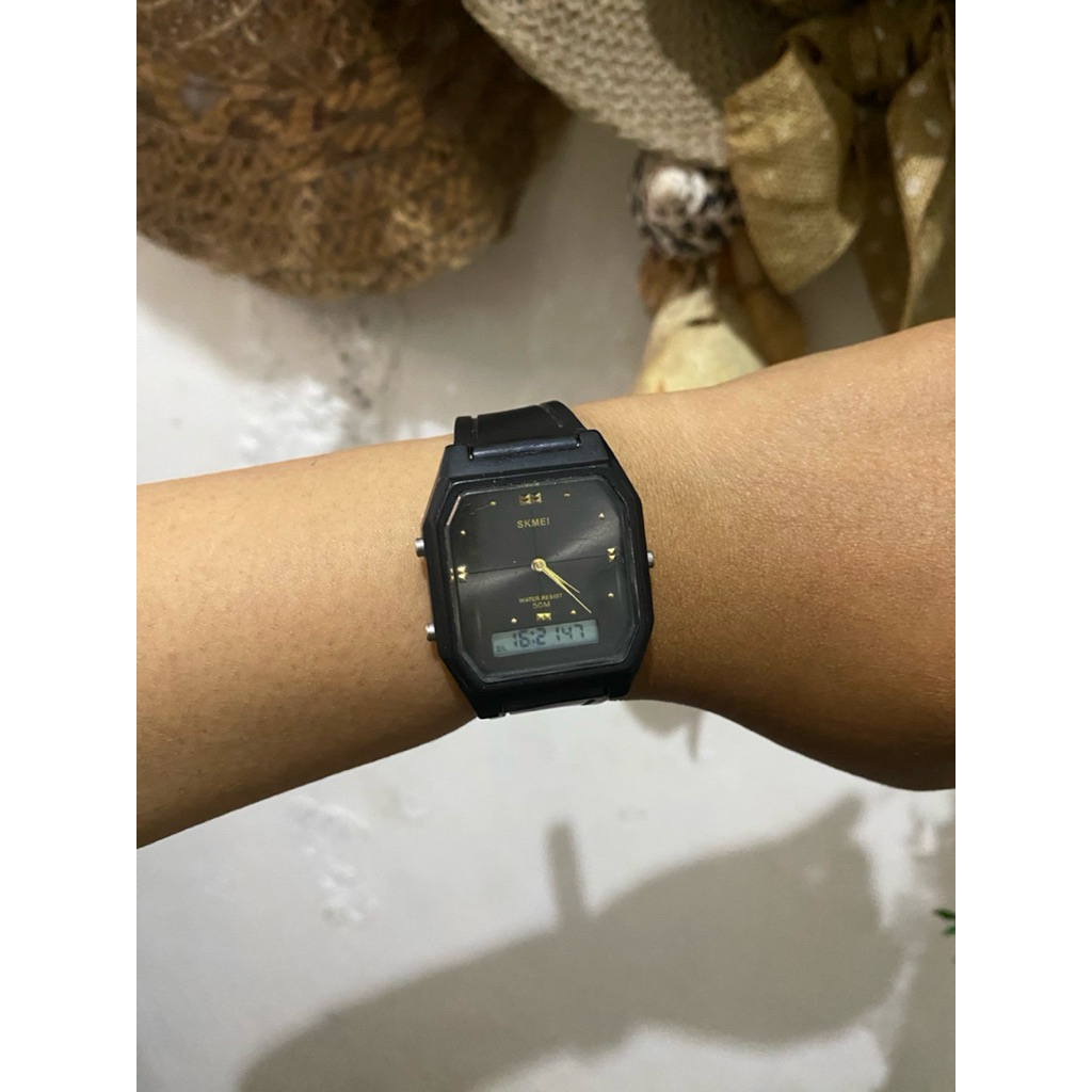 jam tangan skmei dual time