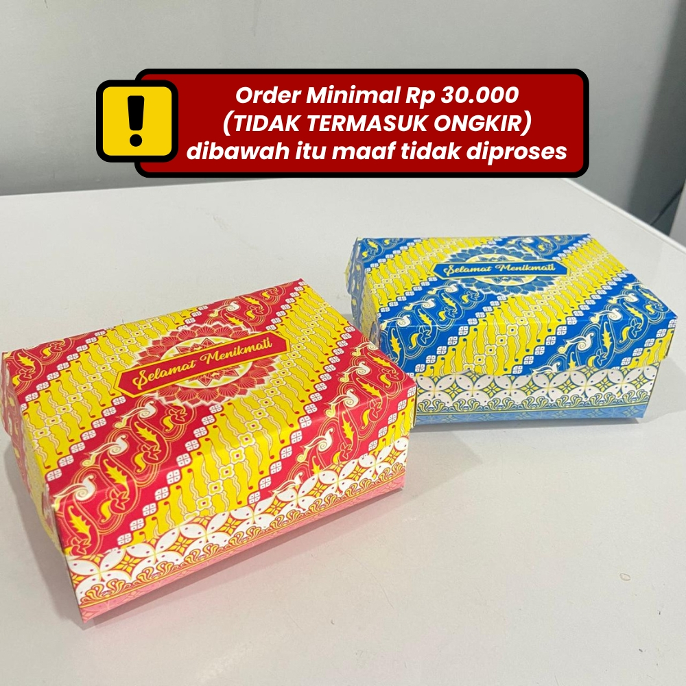 (Instan) Kotak Snack Box R5 Batik 16x12×7cm