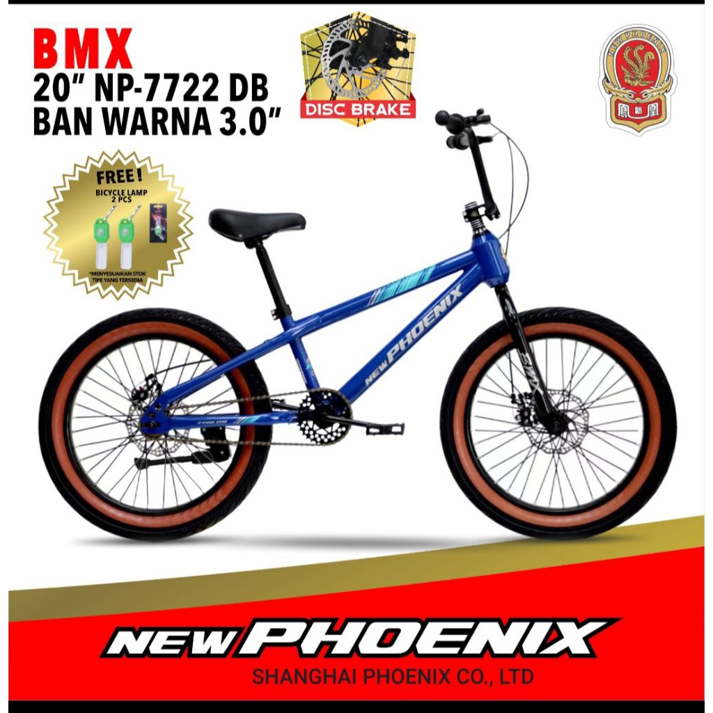 sepeda 20 bmx phoenix 7722 DB 3.0 cakram