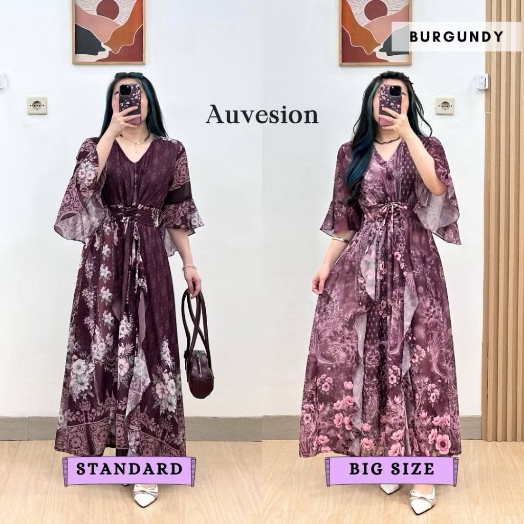 PL LONG DRESS VINTAGE FLORAL