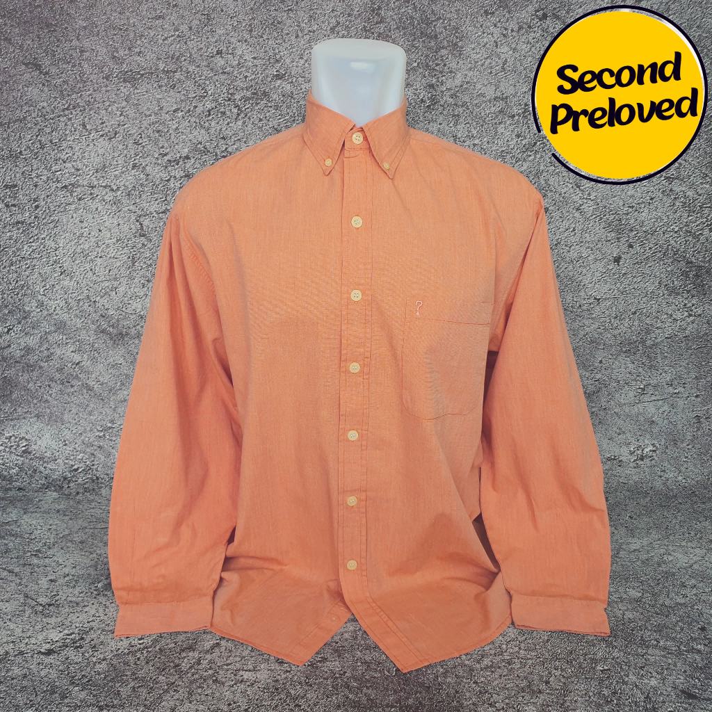 Baju Kemeja Panjang GUESS JEANS - Size XXL / Lebar 58 cm - Original - Second