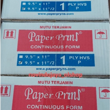 Continuous Form 1ply PAPERPRYNS - Kertas Komputer Murah