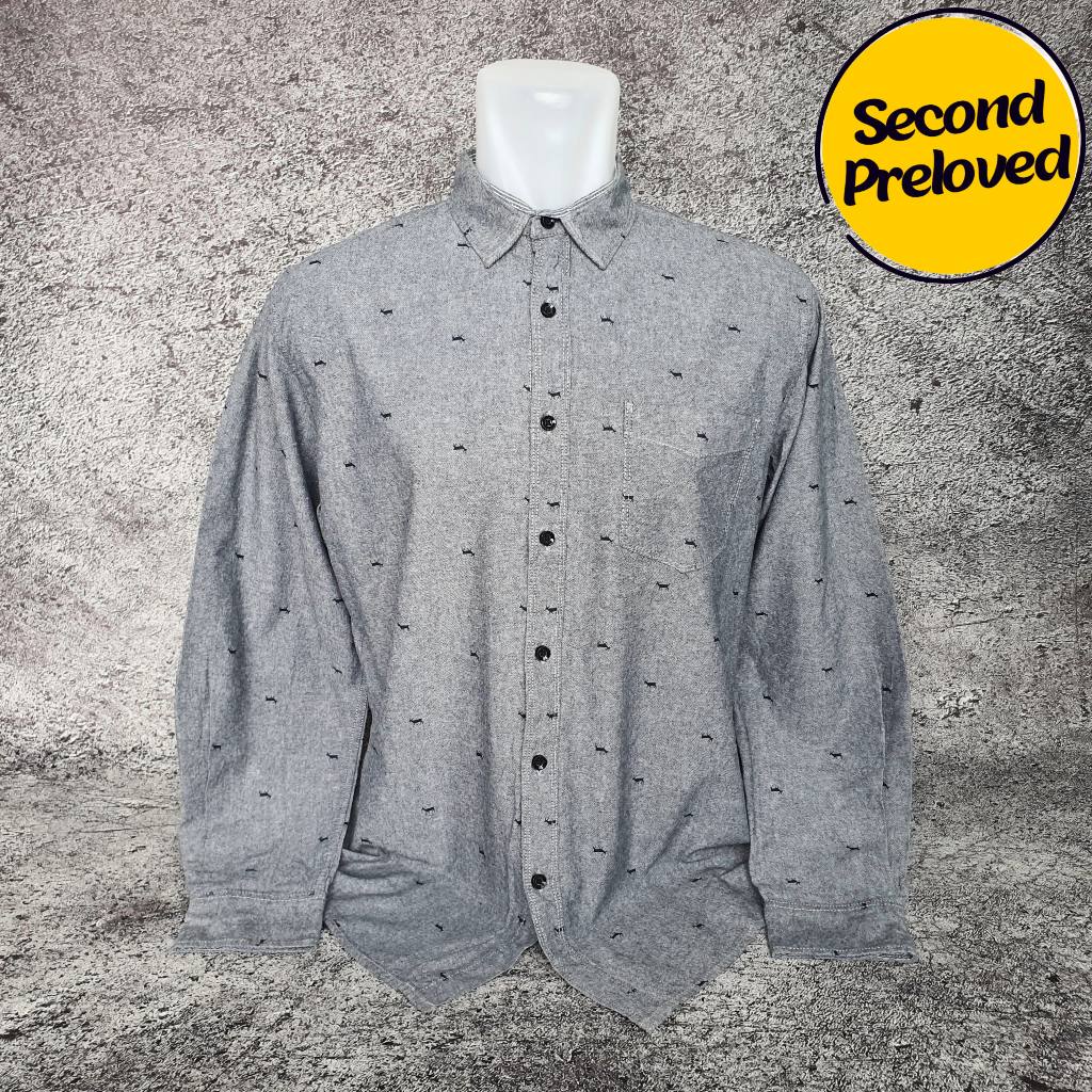 Baju Kemeja Panjang HUGO SELECTION - Size XL / Lebar 56 cm - Original - Second