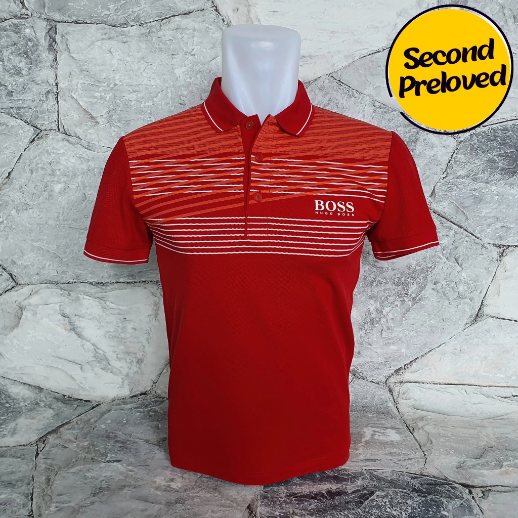 Baju Kaos Polo Anak HUGO BOSS - Size S / LD 44 cm - Original - Used