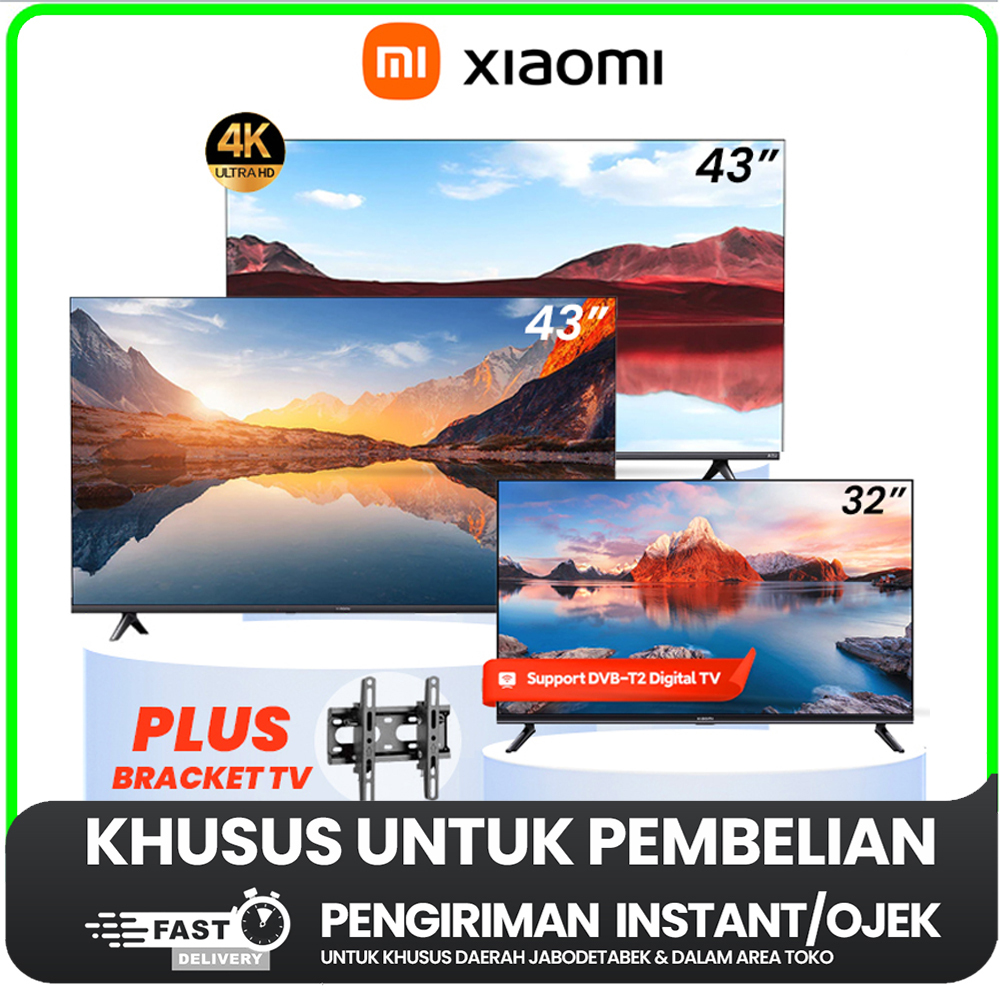 [KHUSUS INSTANT] QLED TV XIAOMI GOOGLE TV XIAOMI ANDROID TV XIAOMI MI TV  43 inch FULL HD TV
