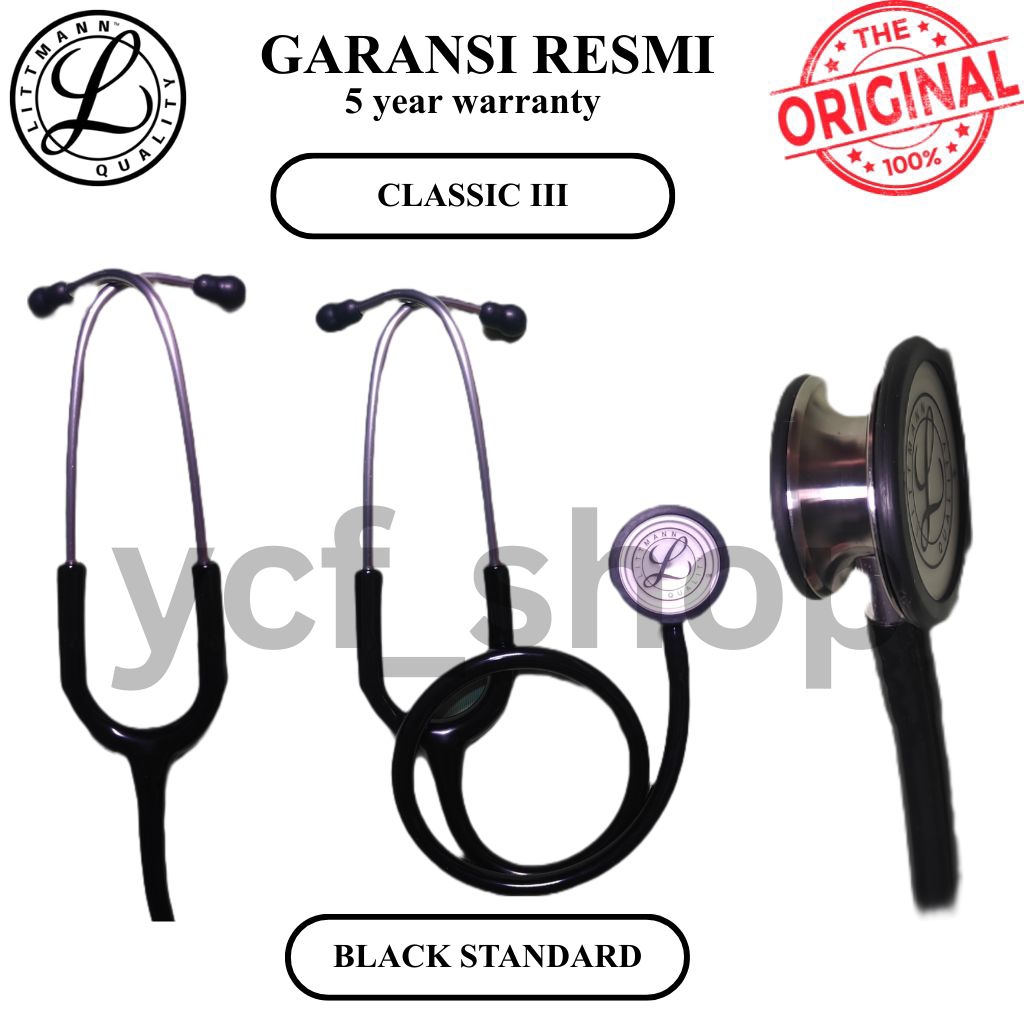3M Stetoskop Littmann Classic III Black Standart / Stetoskop Dewasa / Stetoskop Littmann / Stetoscop