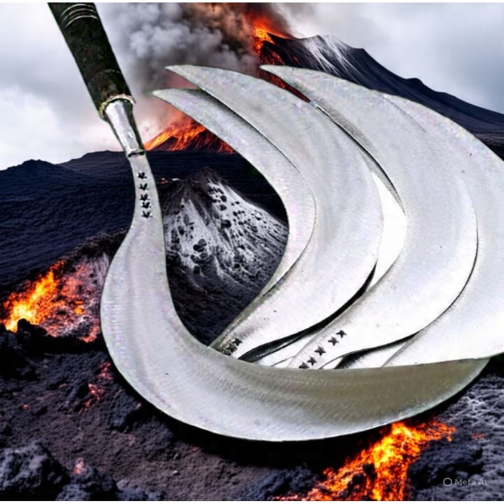 Arit rumput bintang lima asli baja super tajam asli pande madura