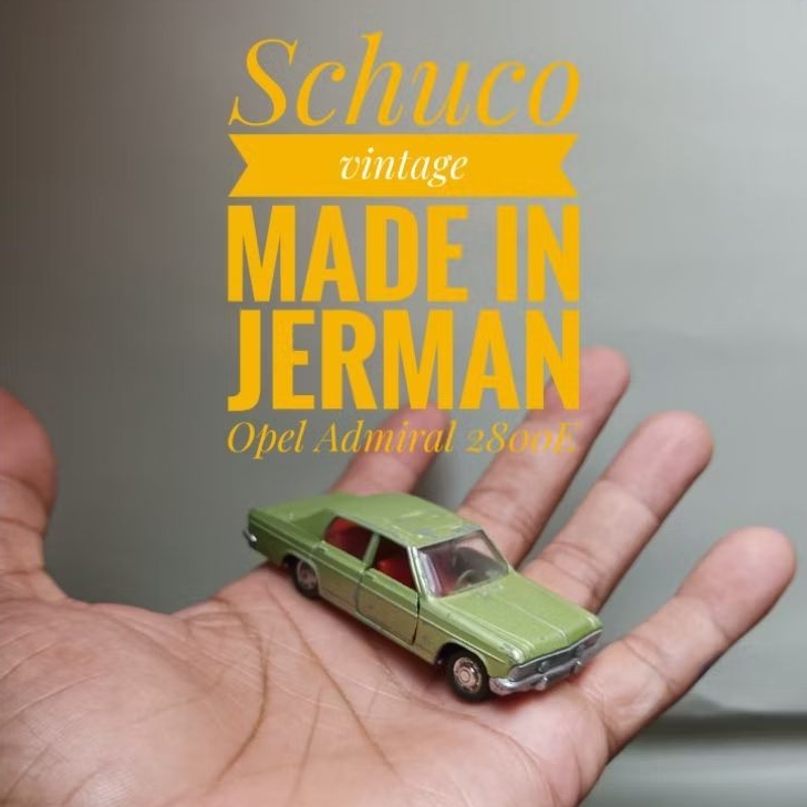 Schuco vintage Made in Jerman Opel Admiral 2800 E full besi - Loose, tidak mulus, lecet