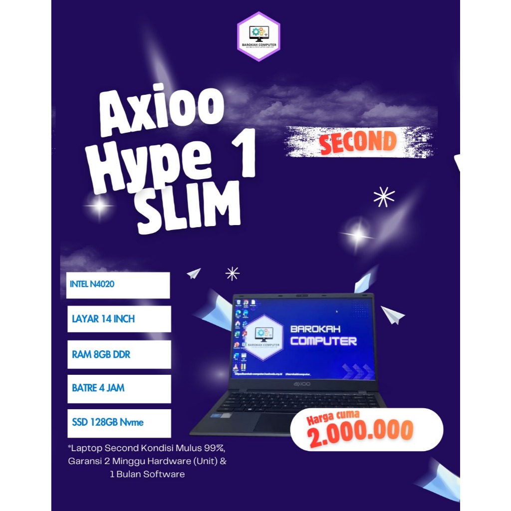 Axioo Mybook Hype 1 Celeron N4020
