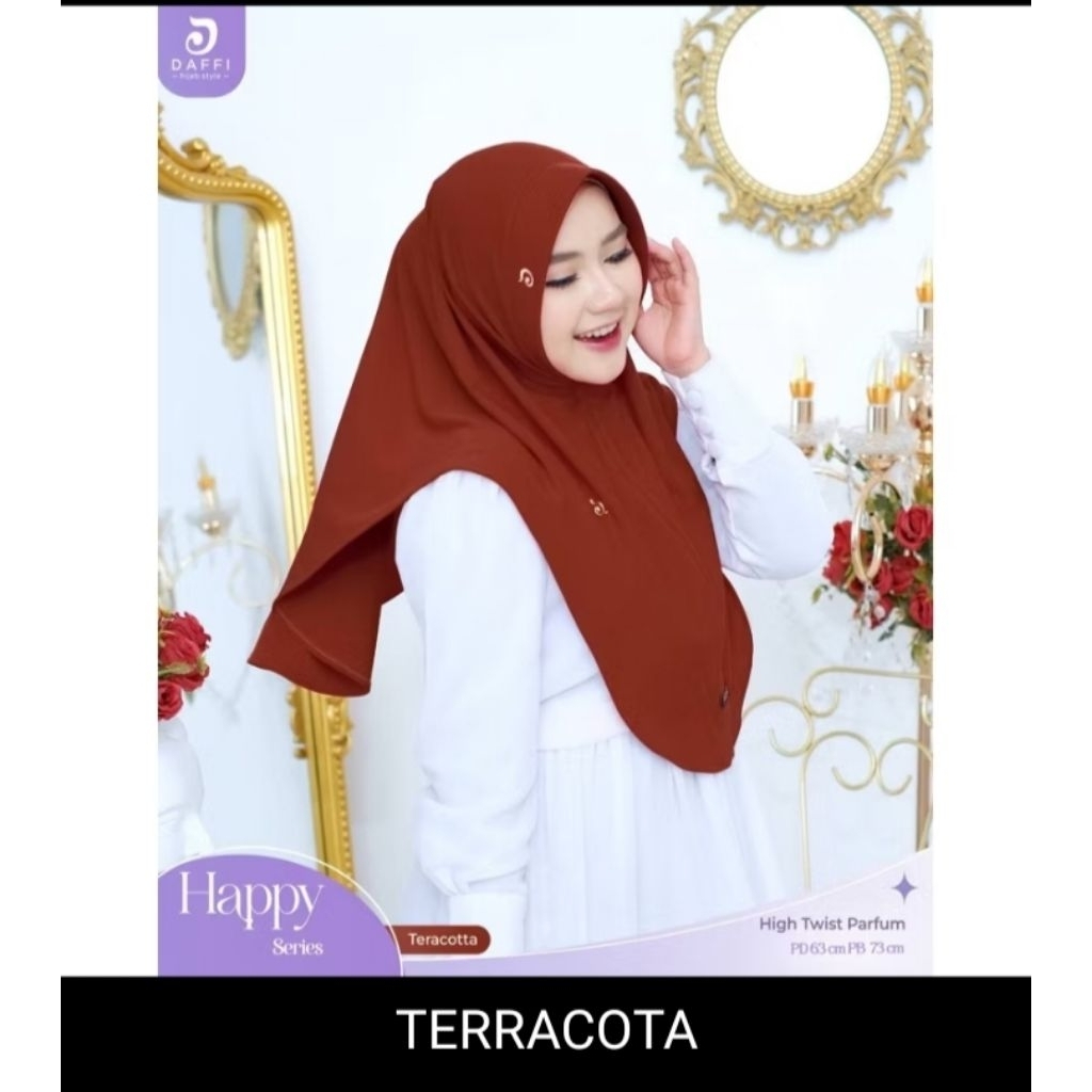 HIJAB BERGO HAPPY | BERGO DAFI | HIJAB polos | HIJAB DAILY pas antem | kerudung instant