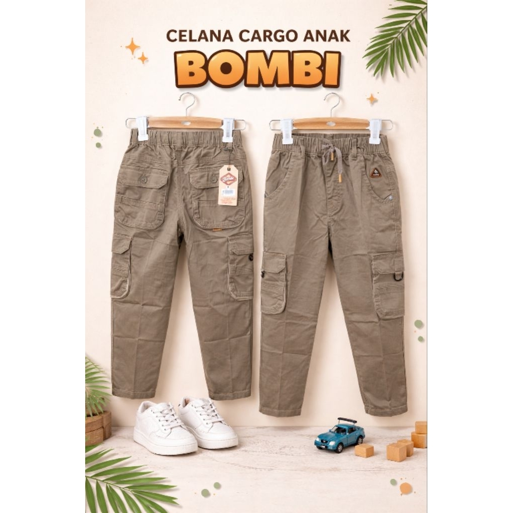 celana panjang katun anak merk Bombi cargo original
