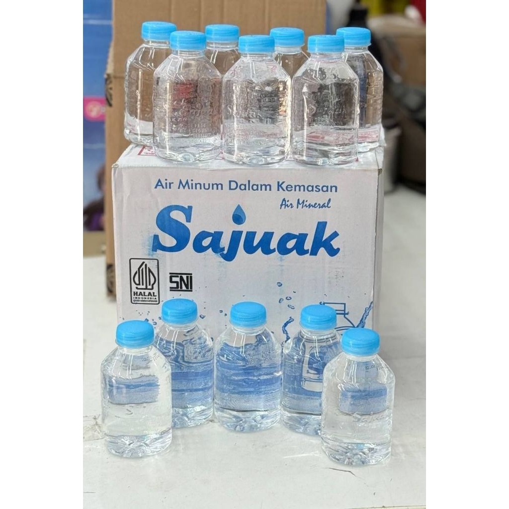 Air Mineral Sajuak botol 220ml sedus isi 24