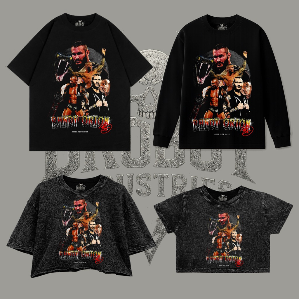 B-i Randy Orton RKO (The Viper’s) Oversize Tee | Long Slevee Tee | CropTop Oversize | CropTop SlimFi