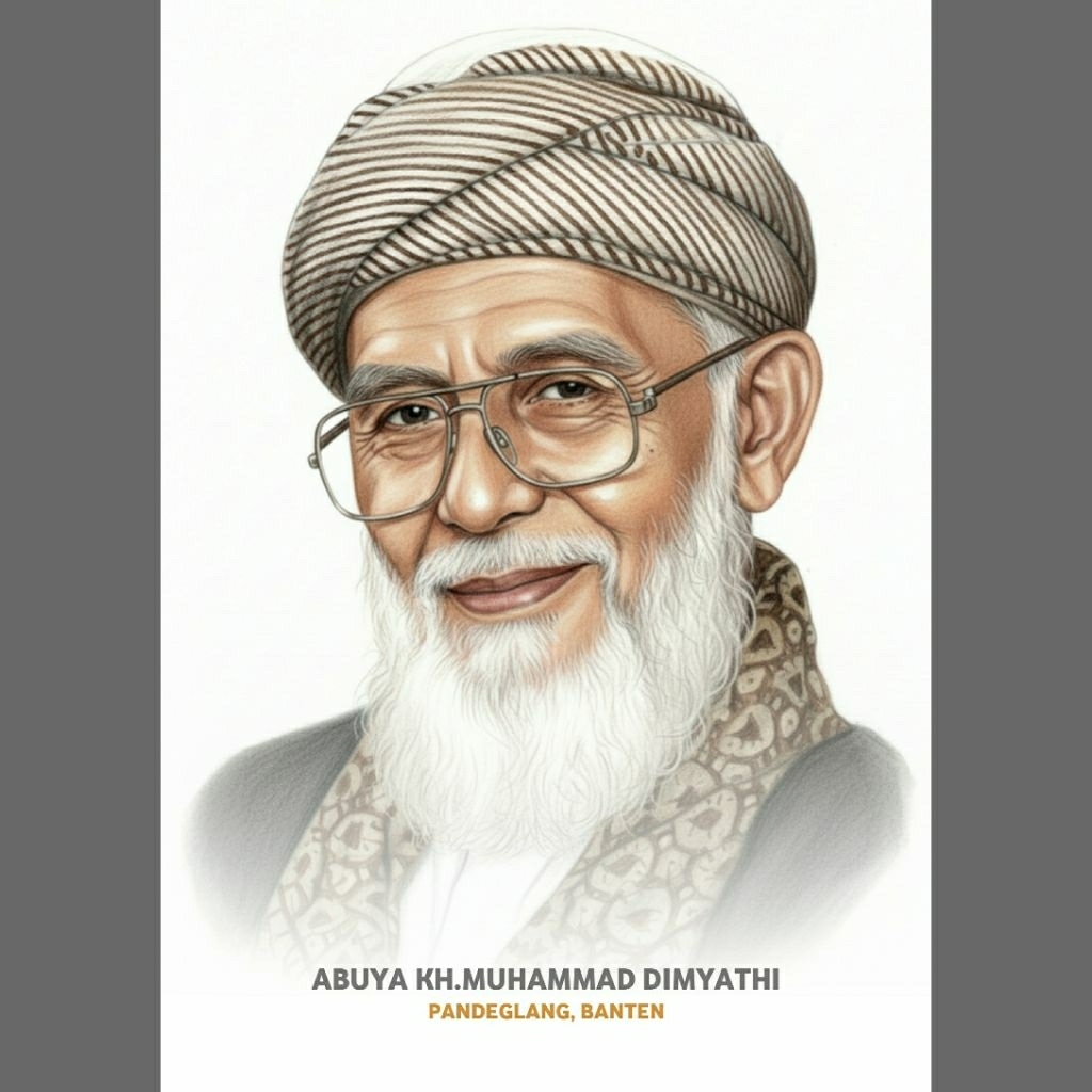 Poster Foto ABUYA DIMYATHI | KH.MUHAMMAD DIMYATHI
