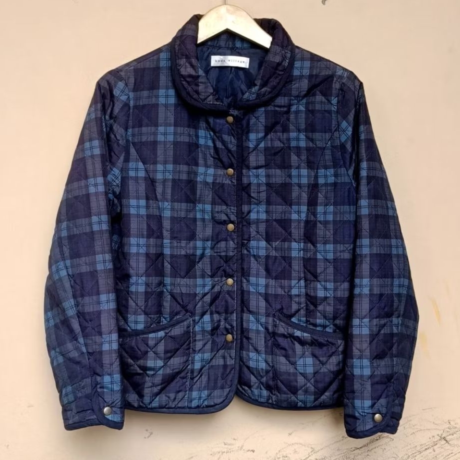 Jacket quilted knox village tartan coat japan unisex vintage