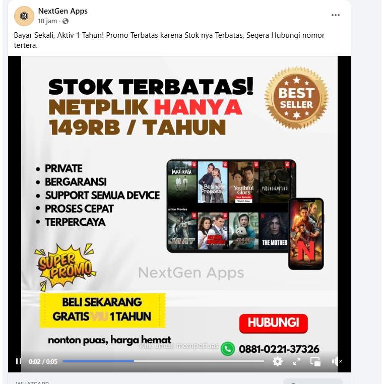 NETFLIX Premium - Akun Private 1 Tahun, Full Garansi, Bisa Digunakan di Semua Perangkat