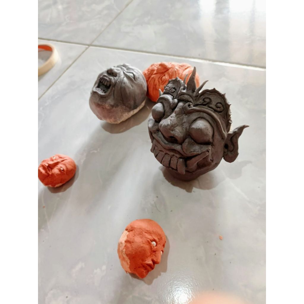 request tapel Ogoh Ogoh mini khusus diameter 6 cm