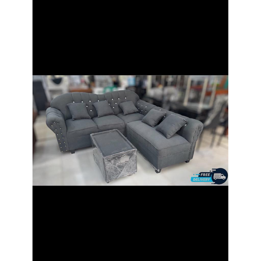 JABODETABEK FREE DELIVERY] Sofa L Biola Bludru / Sofa L Biola /️ Sofa Bludru / Sofa Minimalis